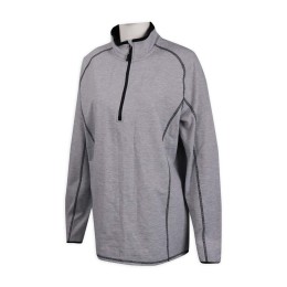 Z433 Custom-made slim zip up  Half chest zipper  Shrimp line zip up supplier Z433 Custom-made slim zip up  Half chest zipper  Shrimp line zip up supplier